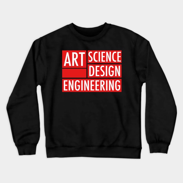 Art Science Design Engineering Crewneck Sweatshirt by isstgeschichte